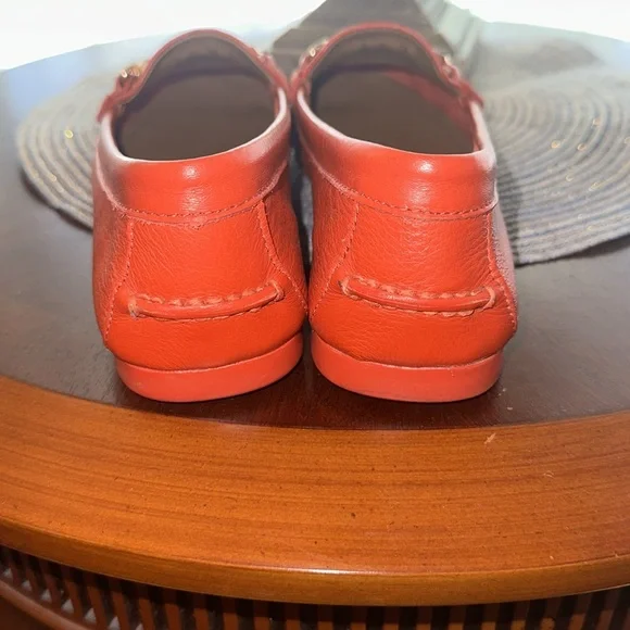Orange Coach Loafers 7.5 - Picture 4 of 16